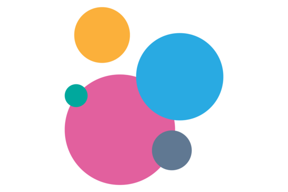 Color Bubble Infographic for Graphics and Illustrations