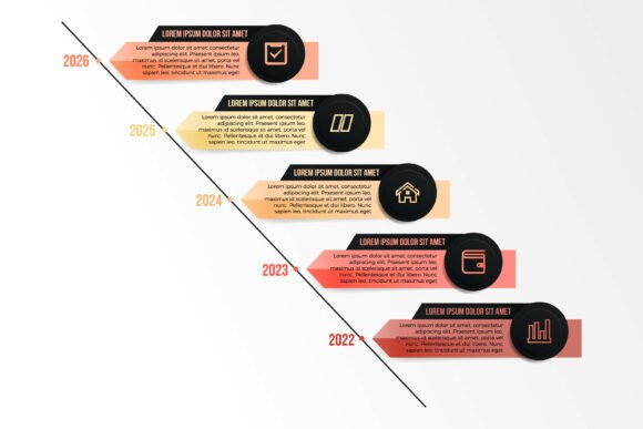 Five Arrow Infographic for Small Business Branding