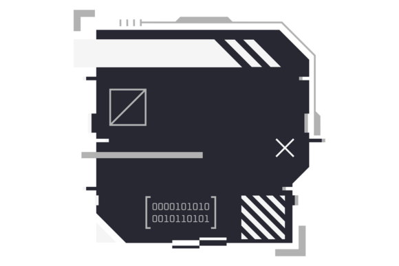 Infographic Box Element in Cyberpunk Fut Graphics
