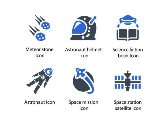 Space Icon Set 2 - A Versatile Graphic Design Asset for Digital Sellers