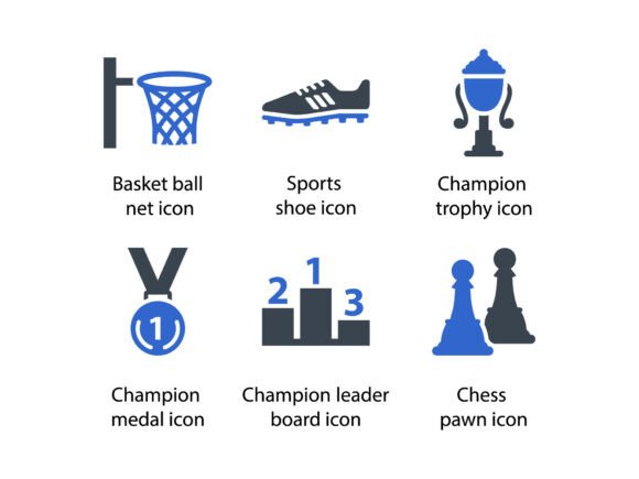 Sports Icon Set 4: A Versatile Graphic Asset for Local Branding