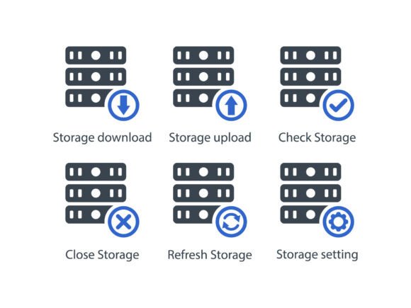 Stroage Icon Set 1 - A Versatile Graphics Asset for Digital Sellers