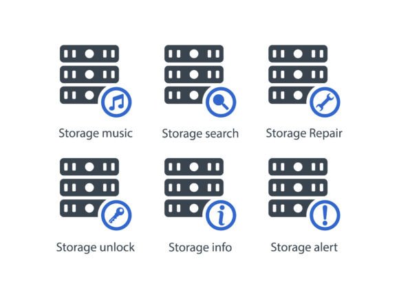 Stroage Icon Set 4: Modern Graphics for Professional Icons