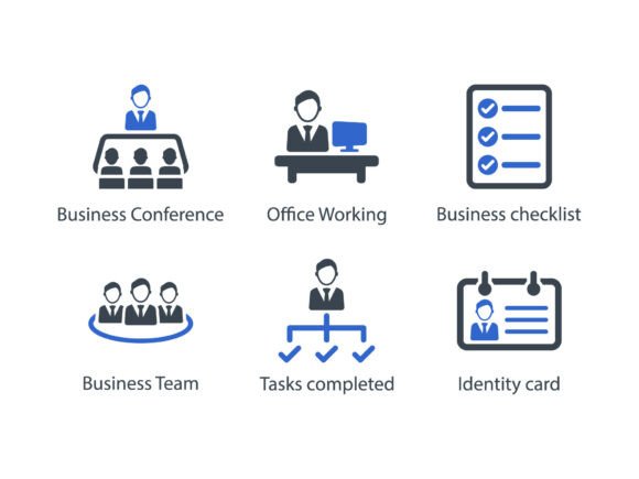 Teamwork Icon Set 5: A Modern Graphic Asset for Icons and Content Design