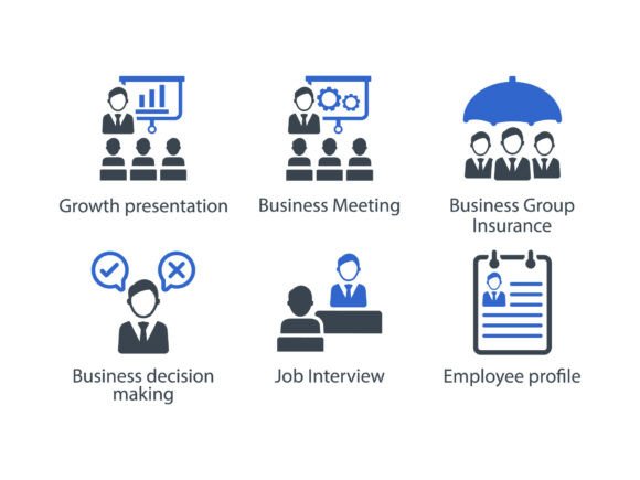 Teamwork Icon Set 6: A Graphic Design Asset for Local Business Branding