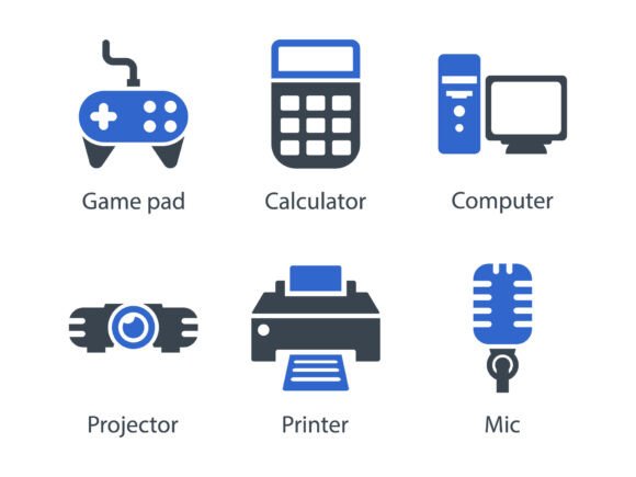 Technology Device Icon Set 4 for Local Business Graphics