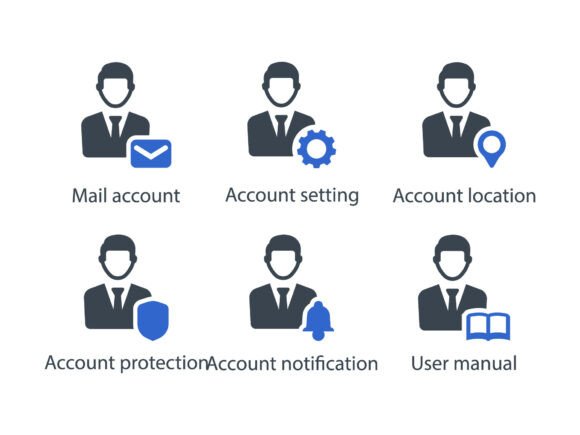 User Account Icon Set 5 for Modern Branding