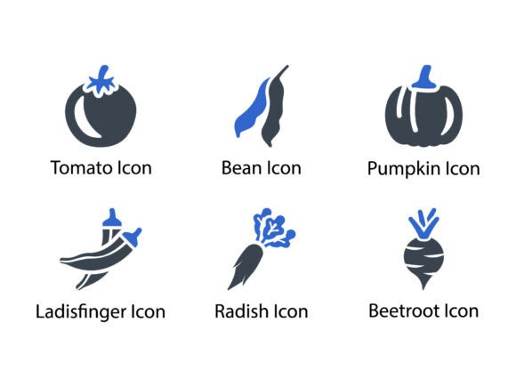Vegetable Fruit Icon Set 4 - A Graphic Asset for Modern Web Design