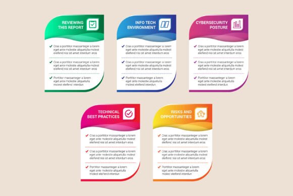 Wave Shape Infographic Graphics for Handmade Creations