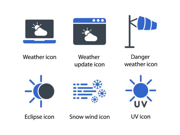 Weathe Icon Set 8 – A Versatile Graphic Design Asset for Handmade Creations