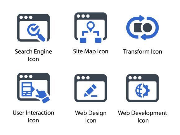 Web Development Icon Set 4 - Graphics for Crafting