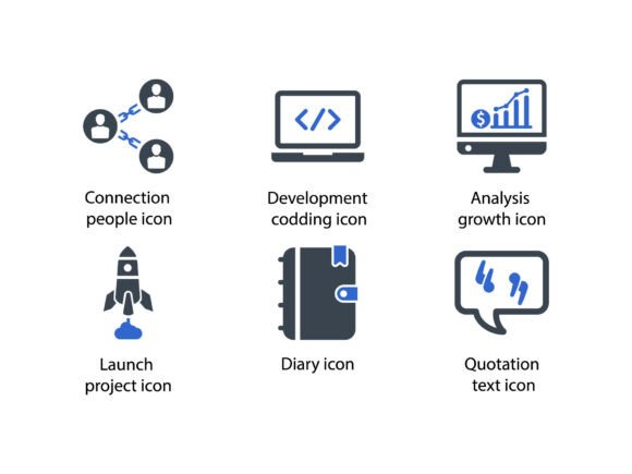 Web Marketing Icon Set 2: A Graphic Design Asset for Handmade Creations