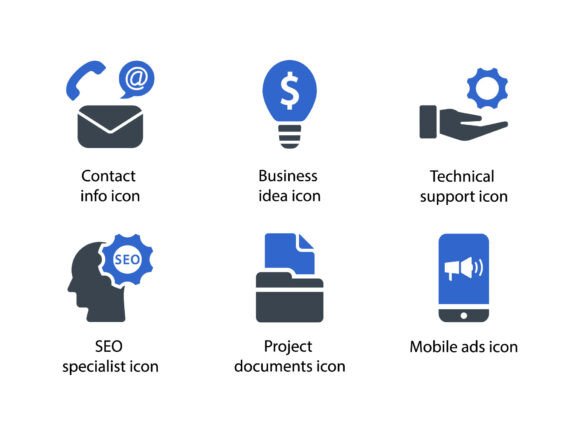 Web Marketing Icon Set 8 for Modern Graphics and Icons