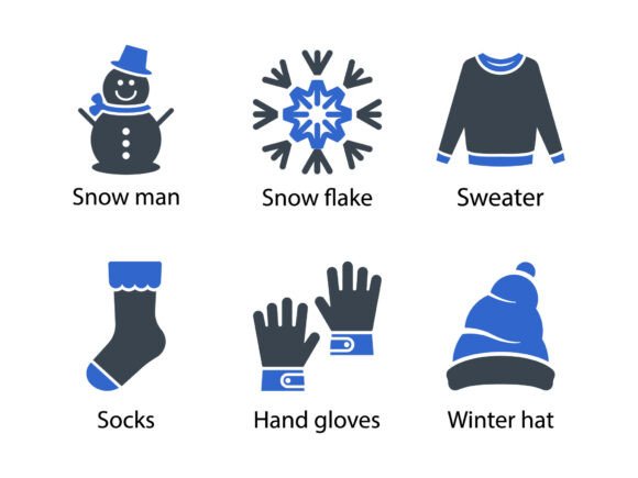 Winter Icon Set 1 for Local Business Branding